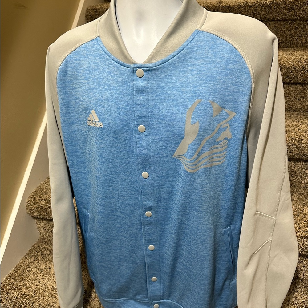 adidas Blue and Beige Sweatshirt